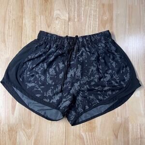 Women’s Black Camo Nike Tempo Running Shorts Size Medium FZ3482 010 Drawstring